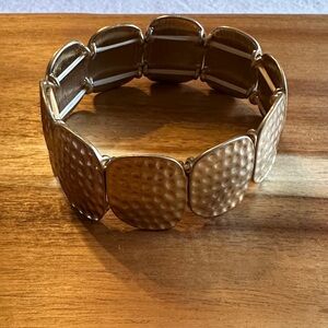 Francesca’s Brushed Gold Textured Bracelet